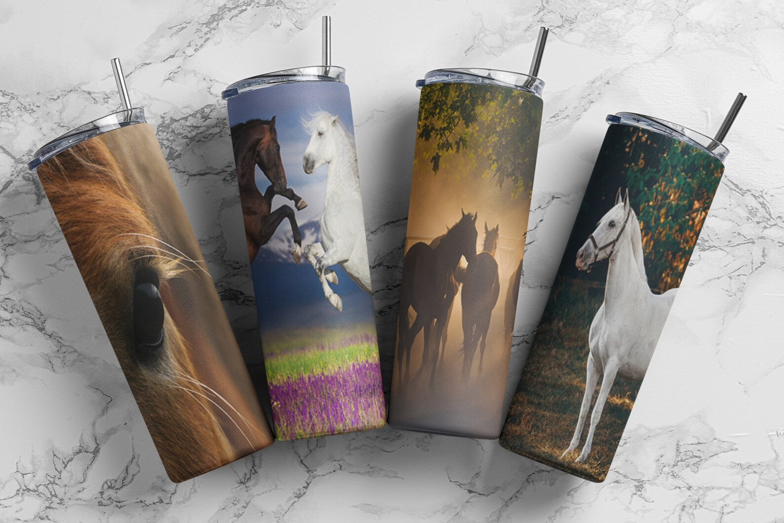 Equestrian 20oz Skinny Tumbler - Design 10