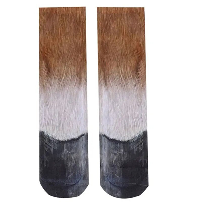 Funny Animal Paw Crew Socks