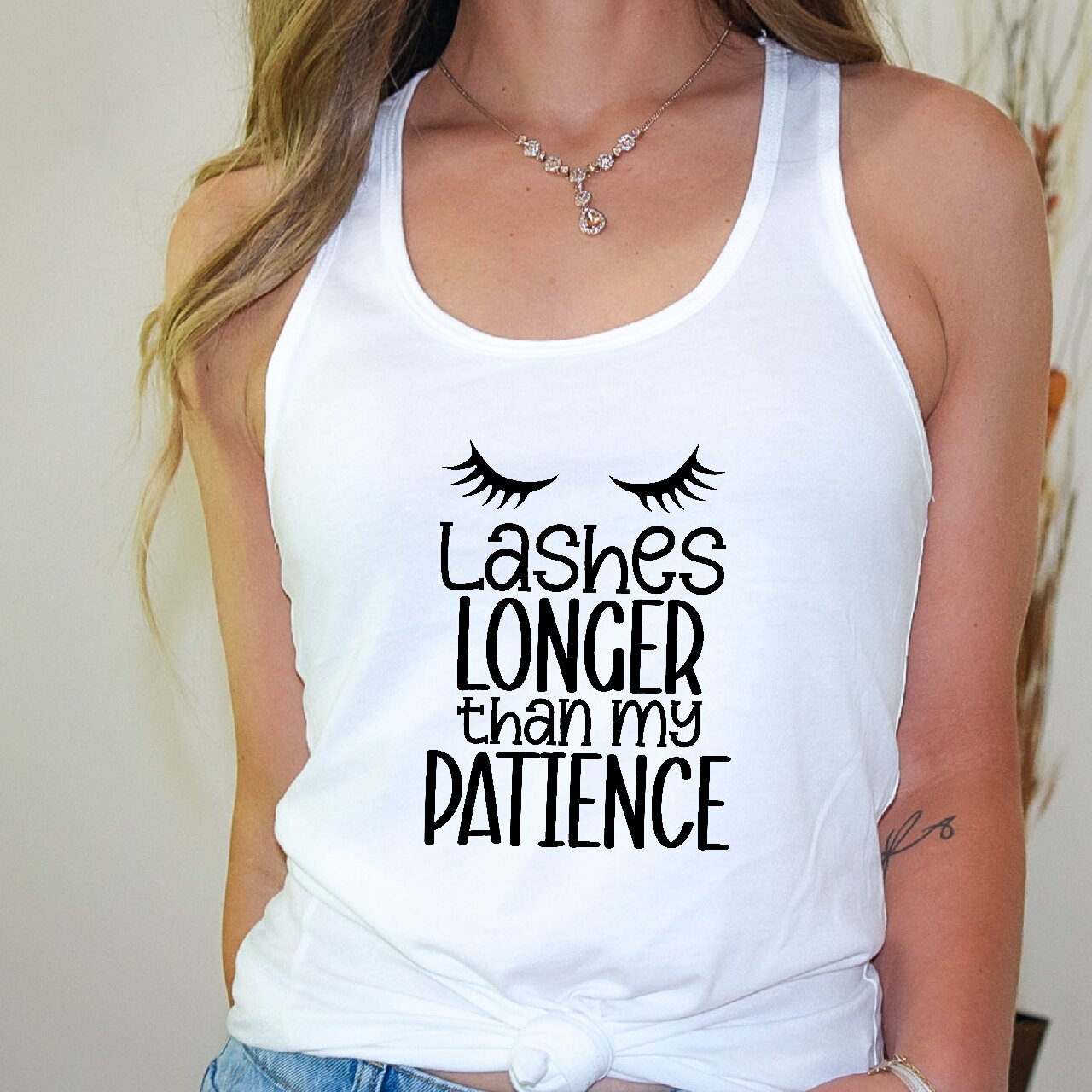 Lashes Longer Than My Patience - Tank Top