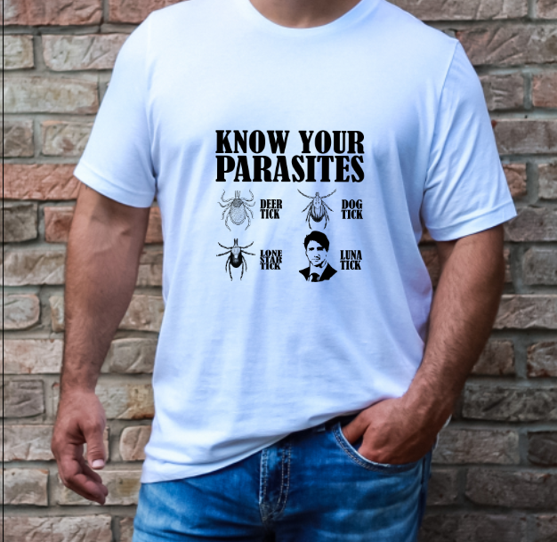 TRUDEAU * KNOW YOUR PARASITES - T-Shirt