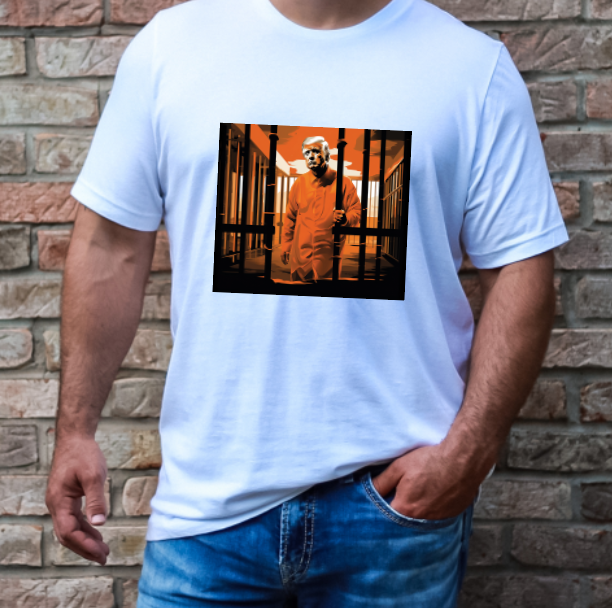 TRUMP BEHIND BARS - T-Shirt