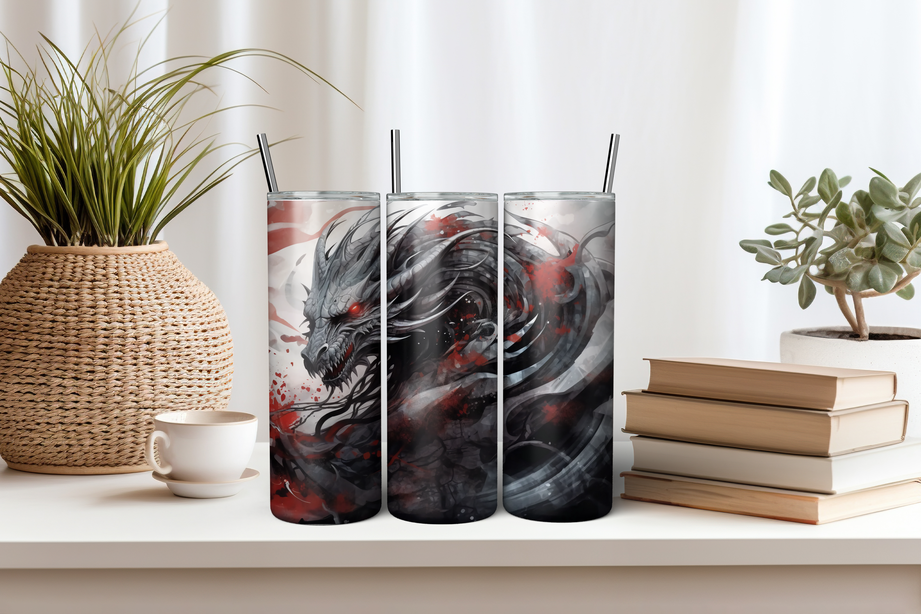 Red Dragon- 20oz Skinny Tumbler