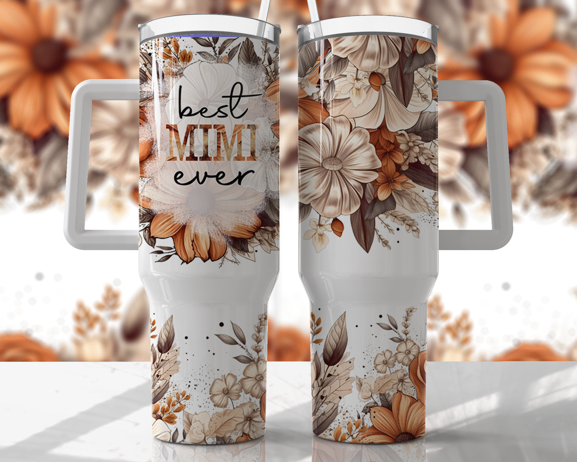 Best Mimi Ever - 40oz Double Insulated Travel Mug with Handle