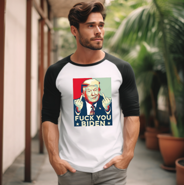 FUCK YOU BIDEN - Raglan Shirt