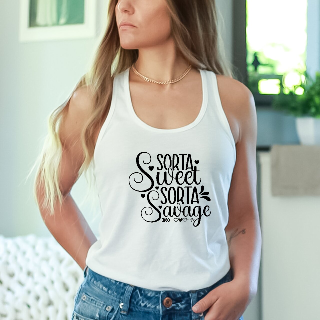 Sorta Sweet, Sorta Savage - Tank Top