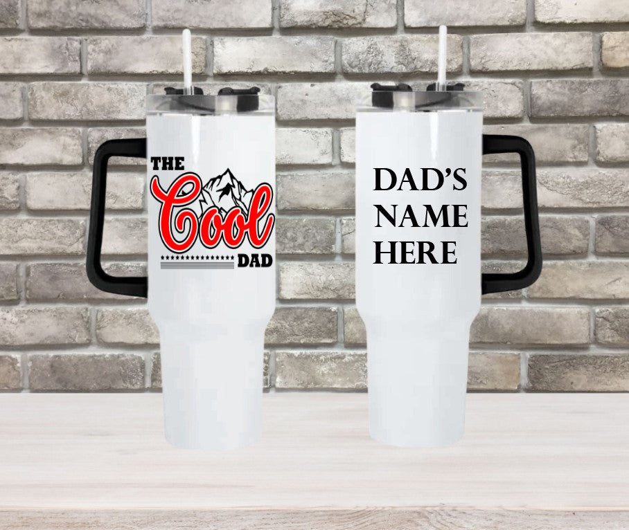 The Cool Dad - 40oz Double Insulated Travel Mug with Handle