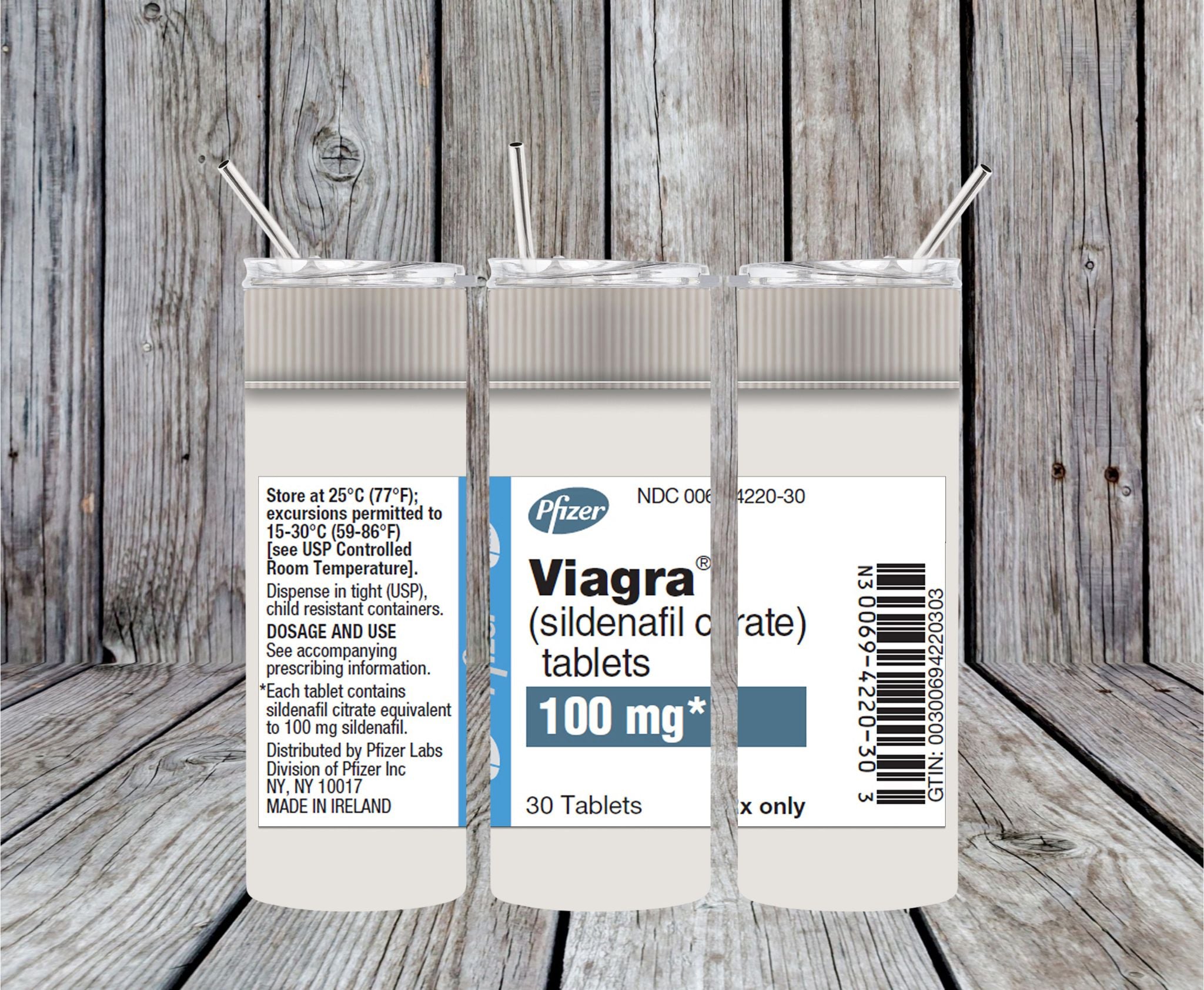 VIAGARA TABLETS - 20oz Skinny Tumbler