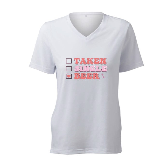 TAKEN, SINGLE, BEER - T-Shirt