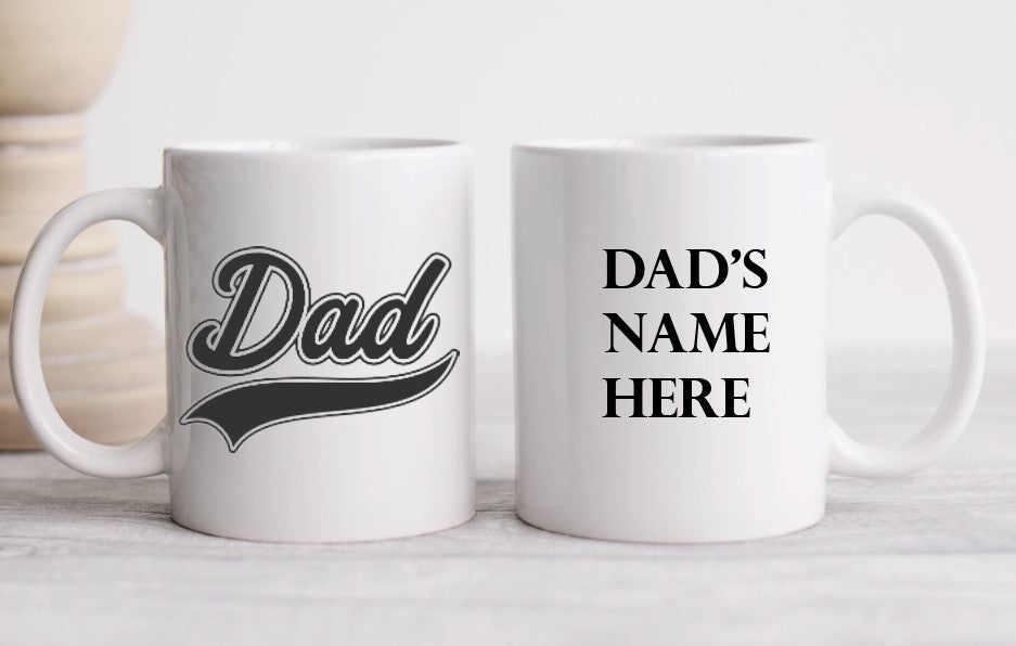 Dad (Baseball Font) - 15oz Coffee Mug