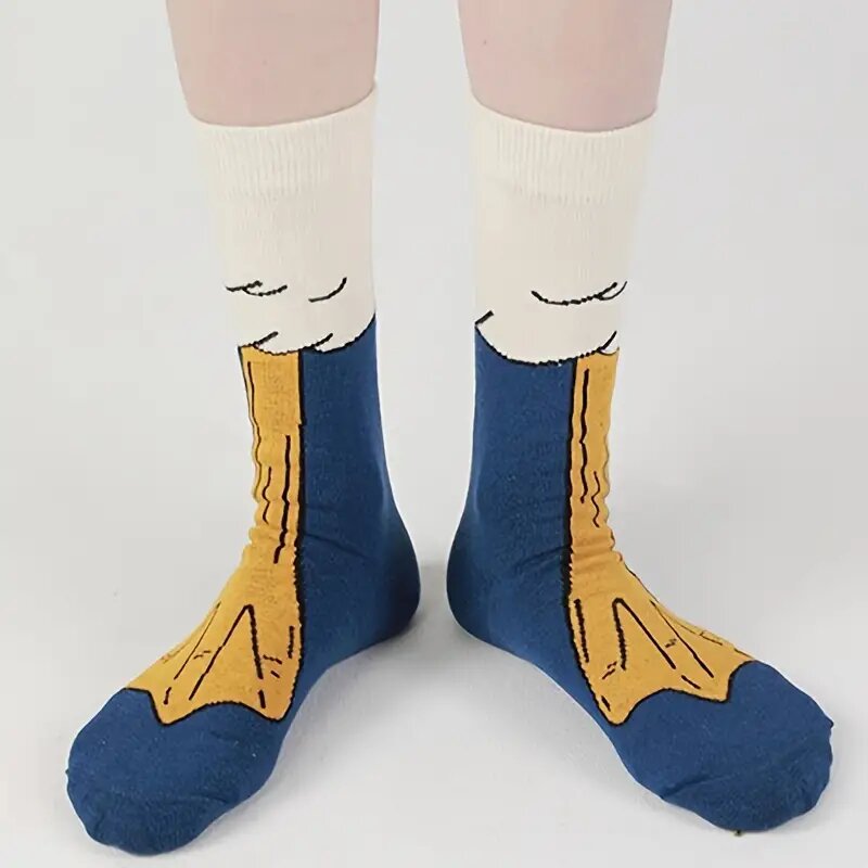 Funny Duck Cotton Comfortable Breathable Soft Anti-Odor Crew Socks