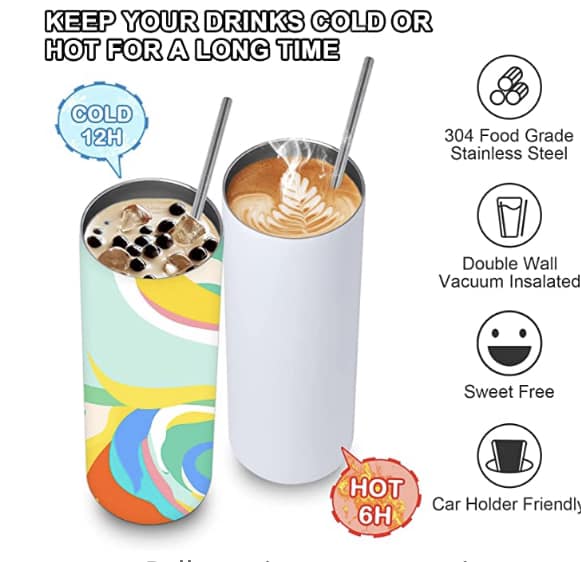 3D EFFECT - WINE IS MY VALENTINE - 20oz Skinny Tumbler