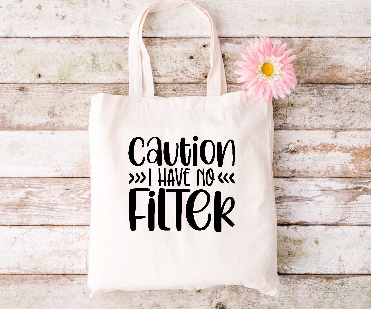 Caution I Have No Filter - Tote Bag