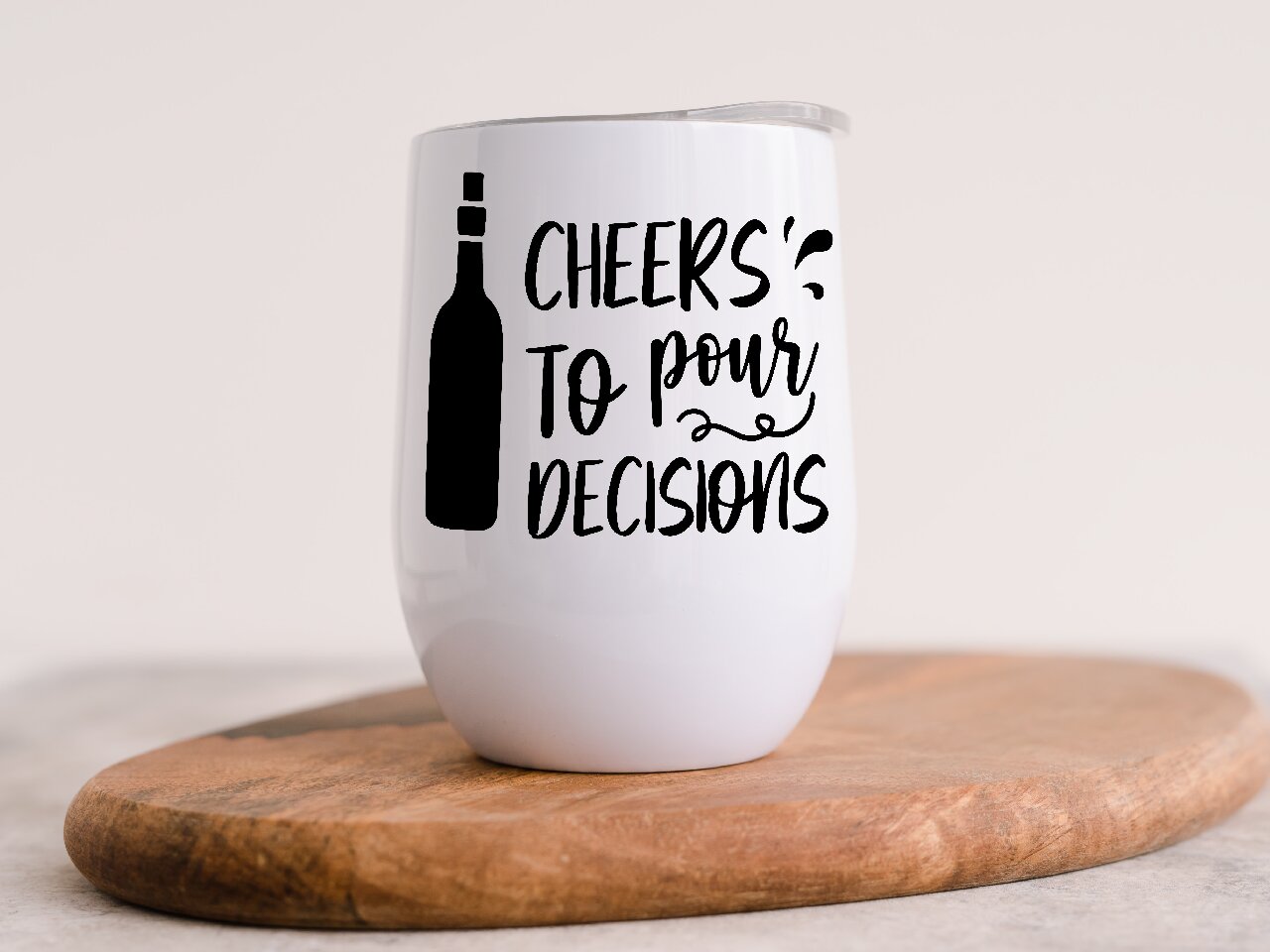 Cheers To Pour Decisions - Wine Tumbler