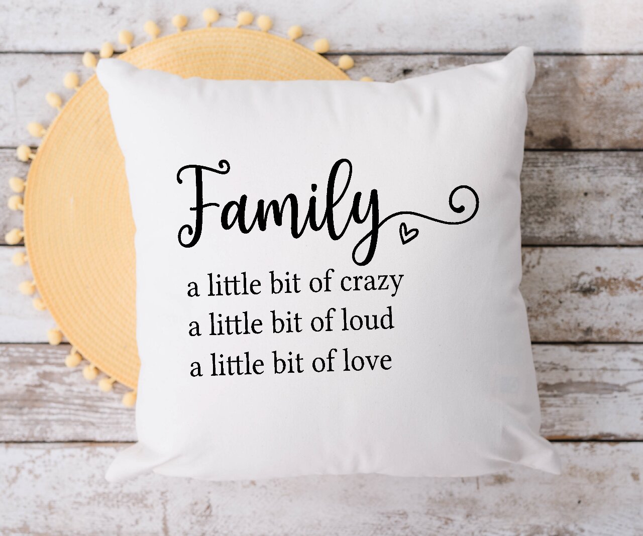 Family, A Little Bit Of Crazy - Cushion Cover