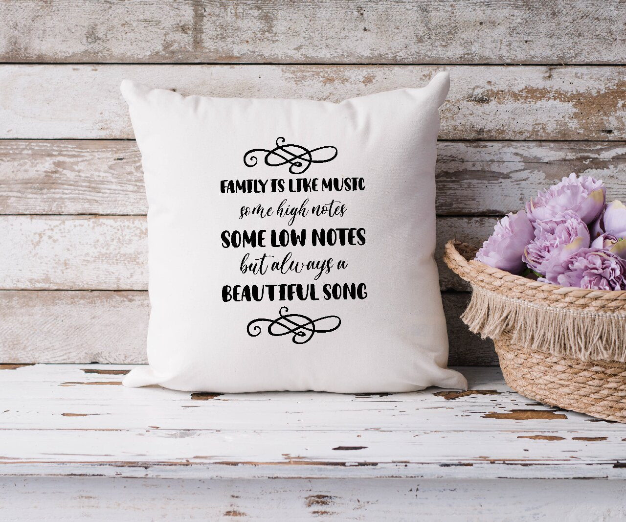 Family Is Like Music - Cushion Cover