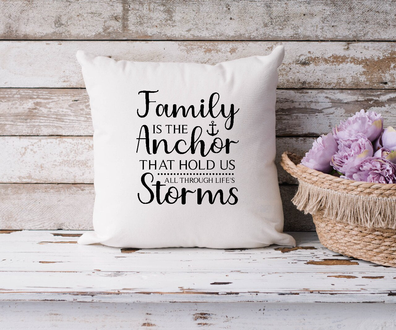 Family Is The Anchor - Cushion Cover