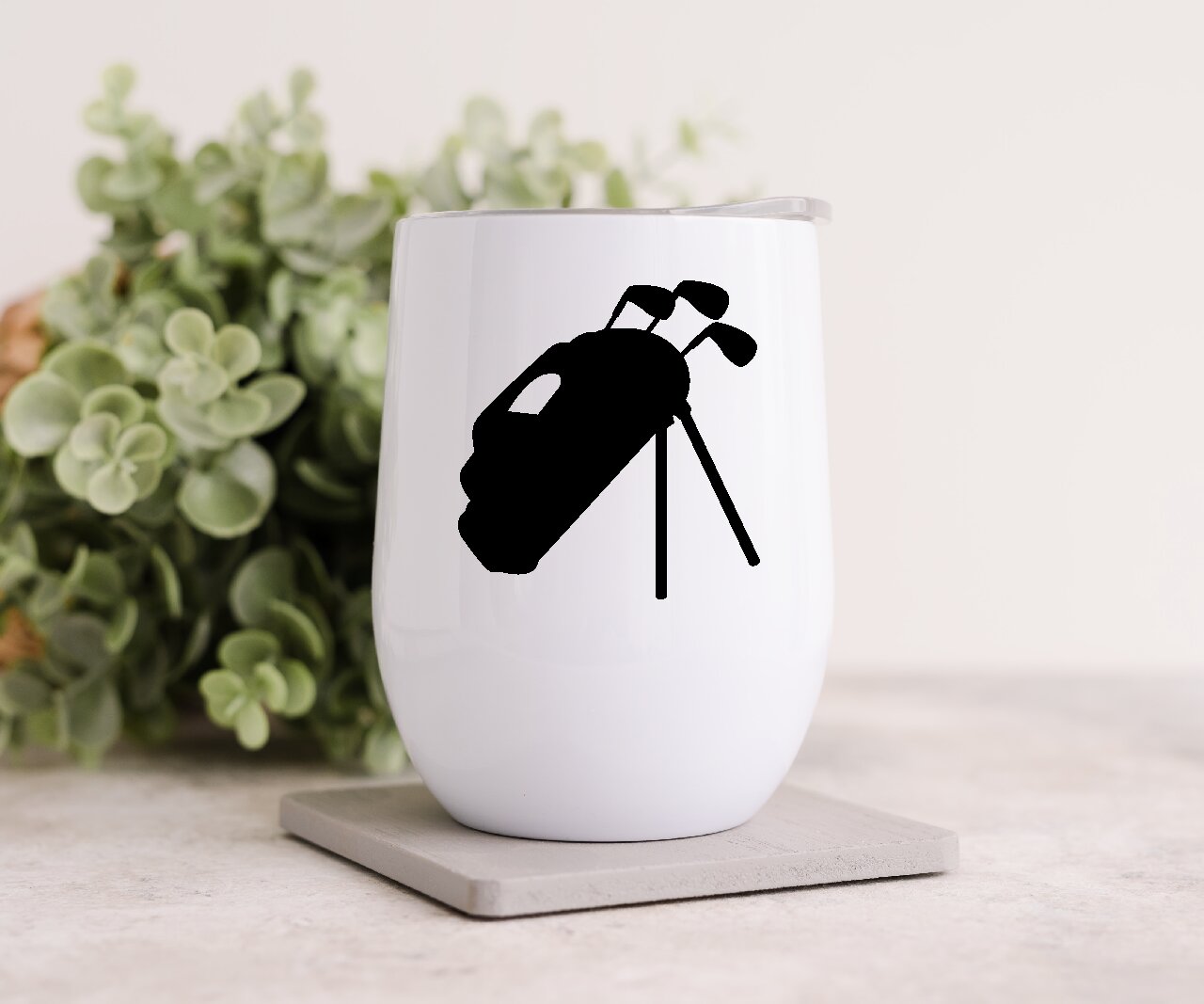 Golf Bag 1 - Wine Tumbler (Personalised with your name).