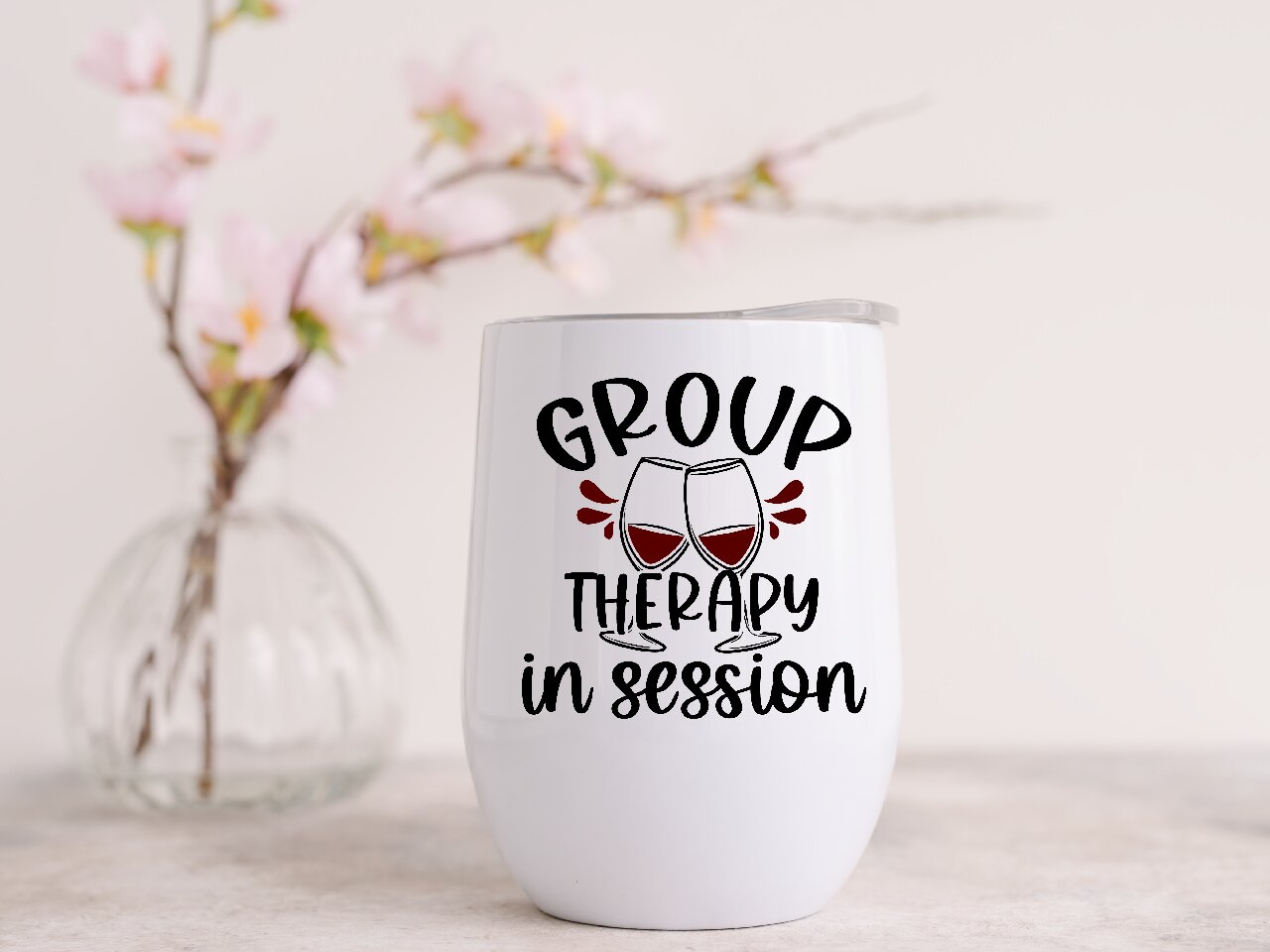 Group Therapy In Session 2- Wine Tumbler