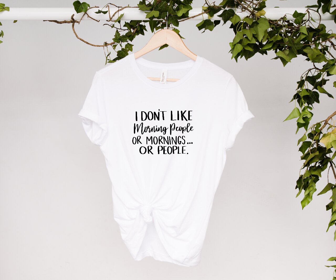 I Don't Like Morning People Or Mornings... Or People - T-Shirt