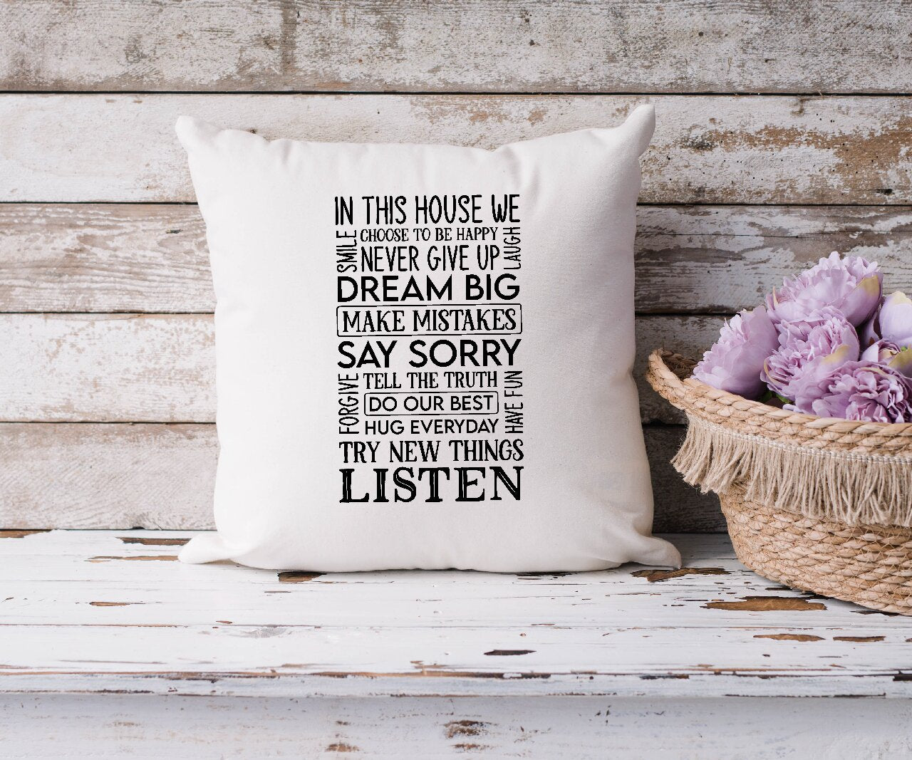 In This House We..... - Cushion Cover