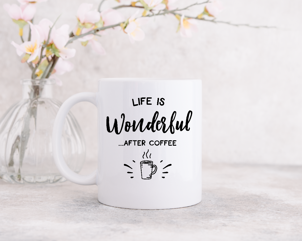 Life Is Wonderful After Coffee 2 - Coffee Mug