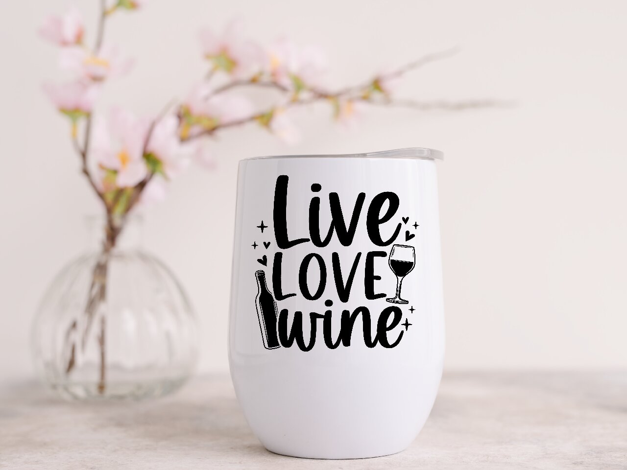 Live Love Wine- Wine Tumbler