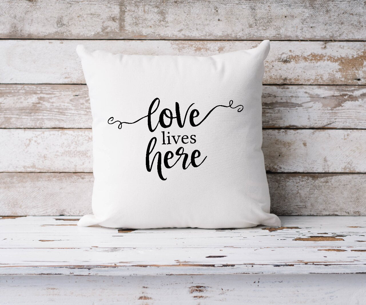 Love Lives Here  - Cushion Cover