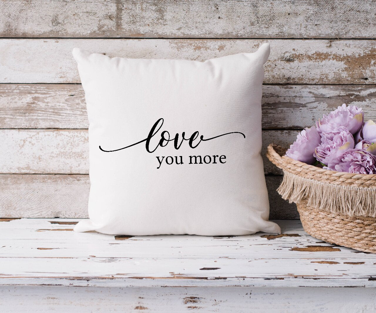 Love You More  - Cushion Cover