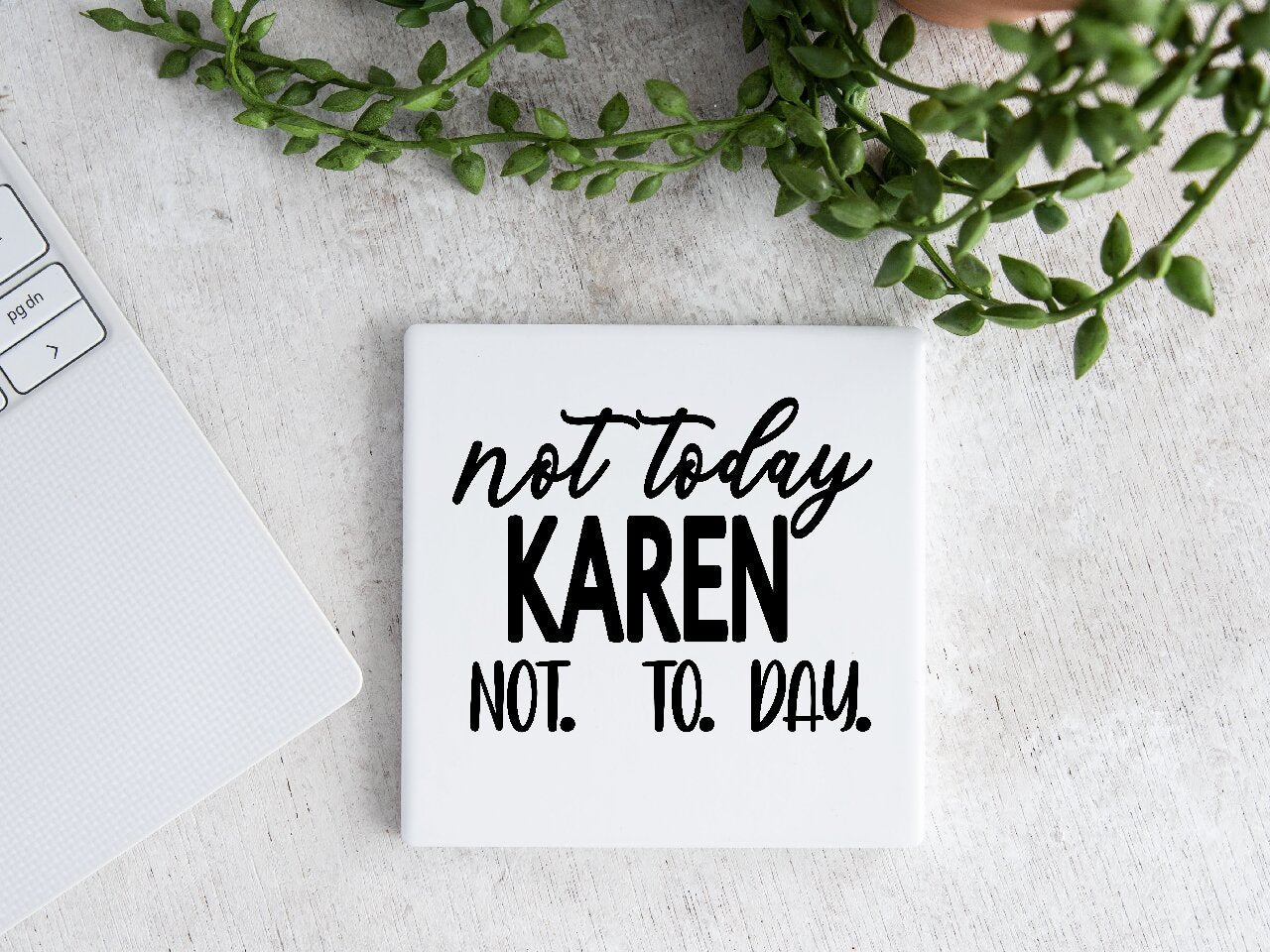 Not Today Karen Not.   To.    Day.    - Coaster
