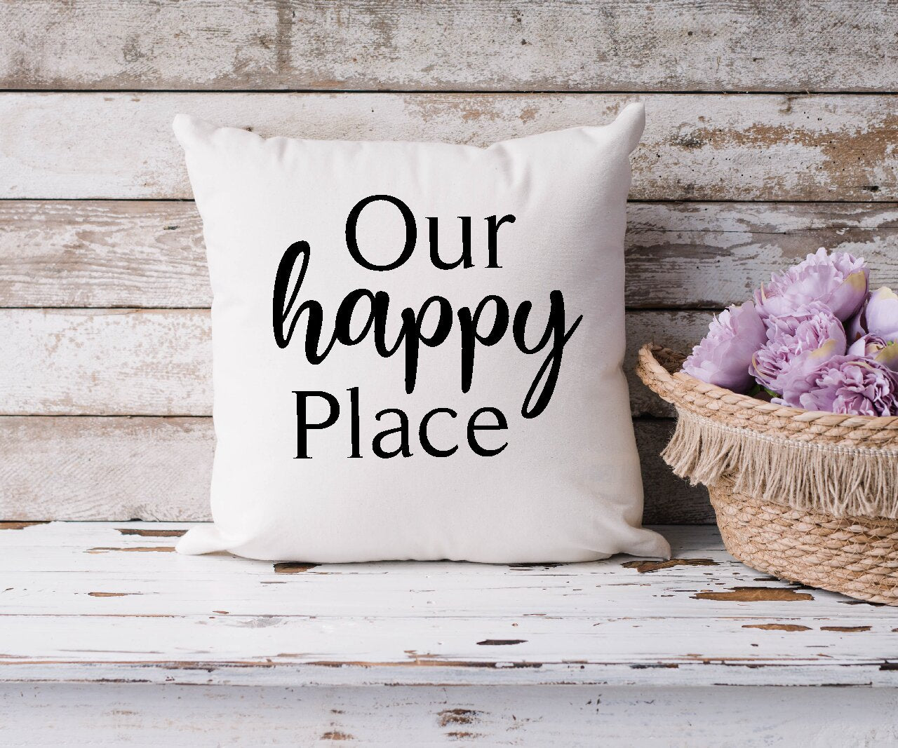 Our Happy Place - Cushion Cover