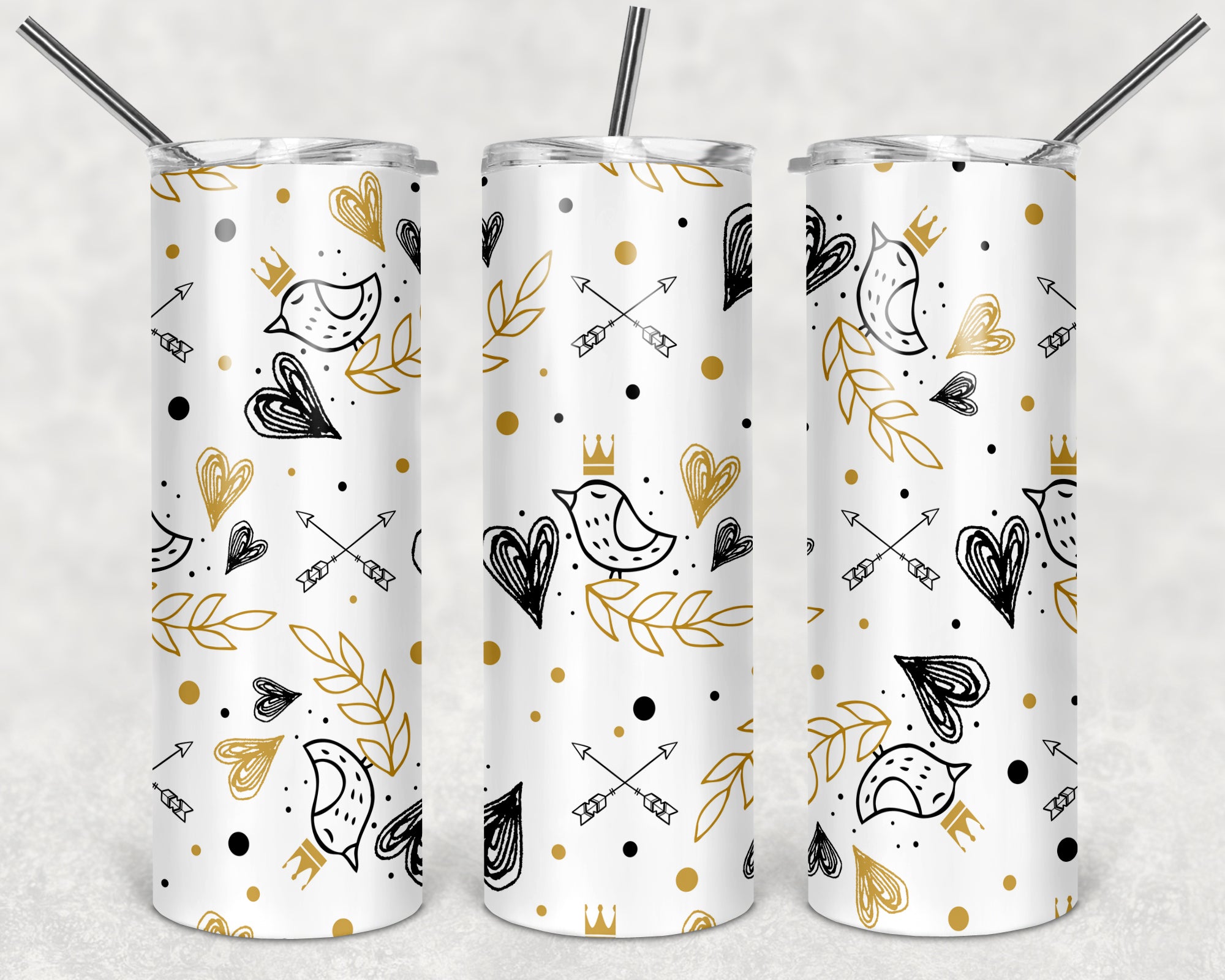 Valentines Design 26 - 20oz Skinny Tumbler