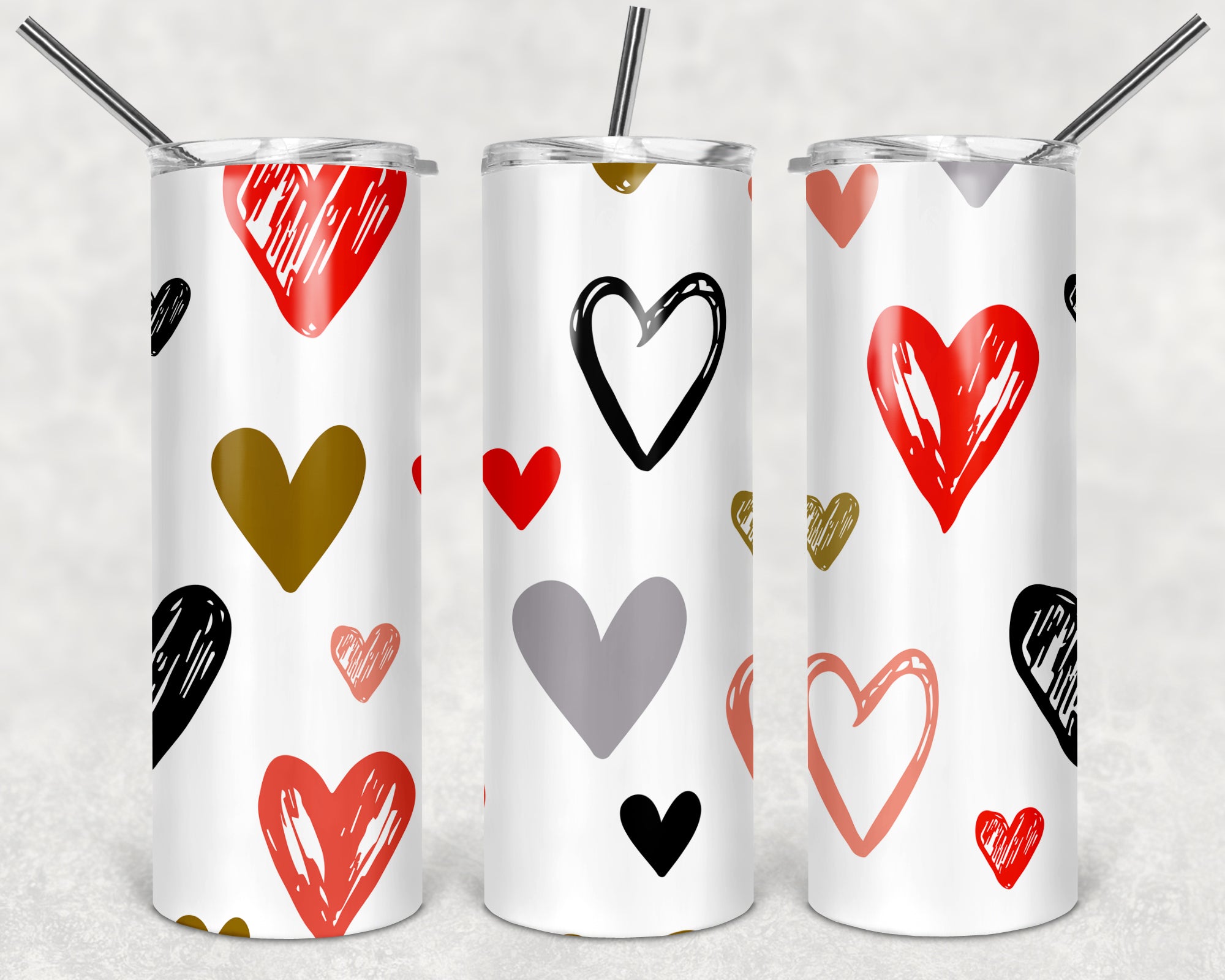 Valentines Design 47 - 20oz Skinny Tumbler