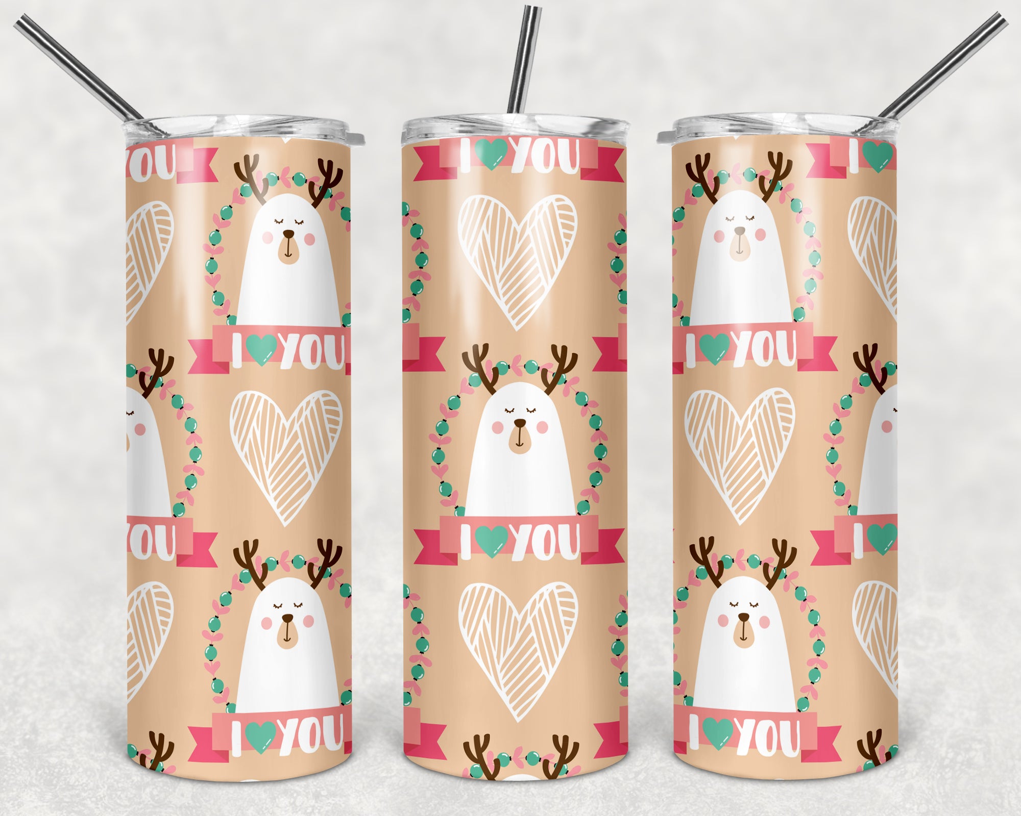 Valentines Design 32 - 20oz Skinny Tumbler