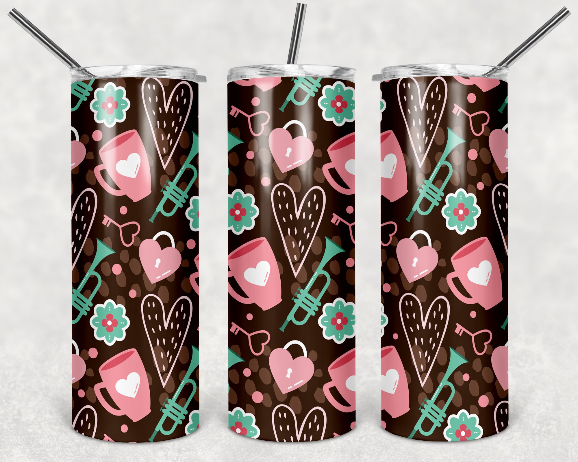 Valentines Design 30 - 20oz Skinny Tumbler