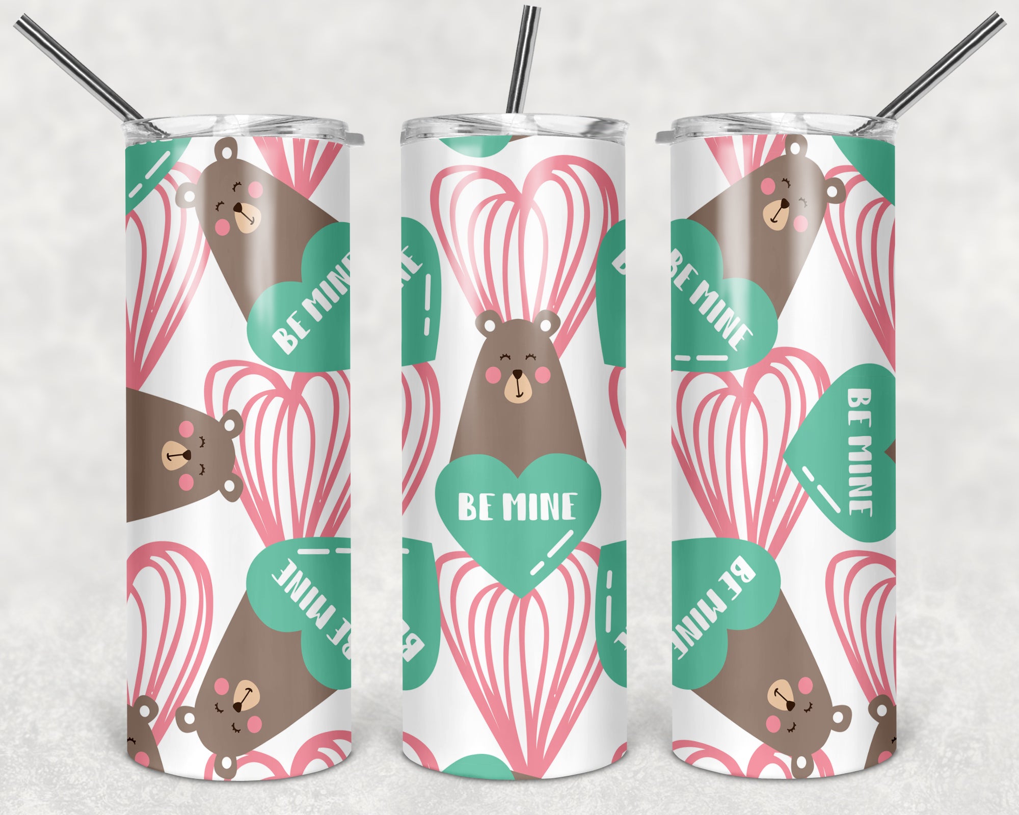 Valentines Design 35 - 20oz Skinny Tumbler