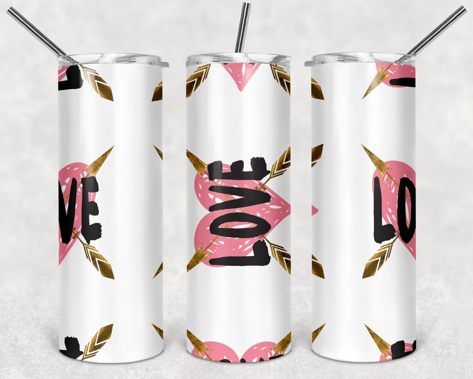 Valentines Design 34 - 20oz Skinny Tumbler