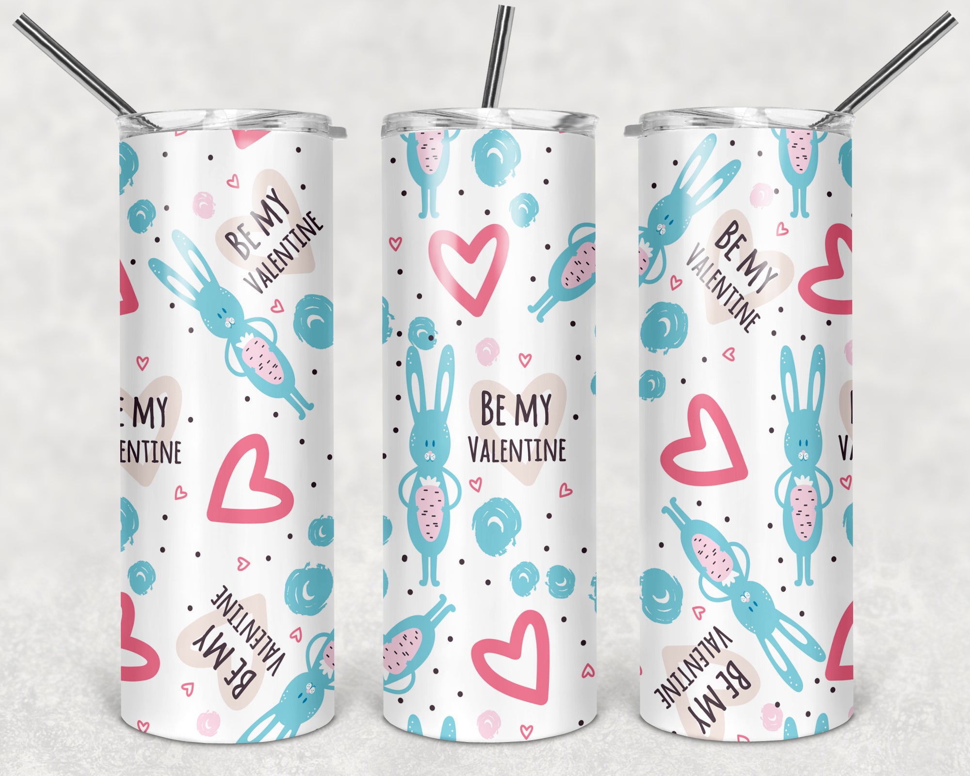 Valentines Design 38 - 20oz Skinny Tumbler