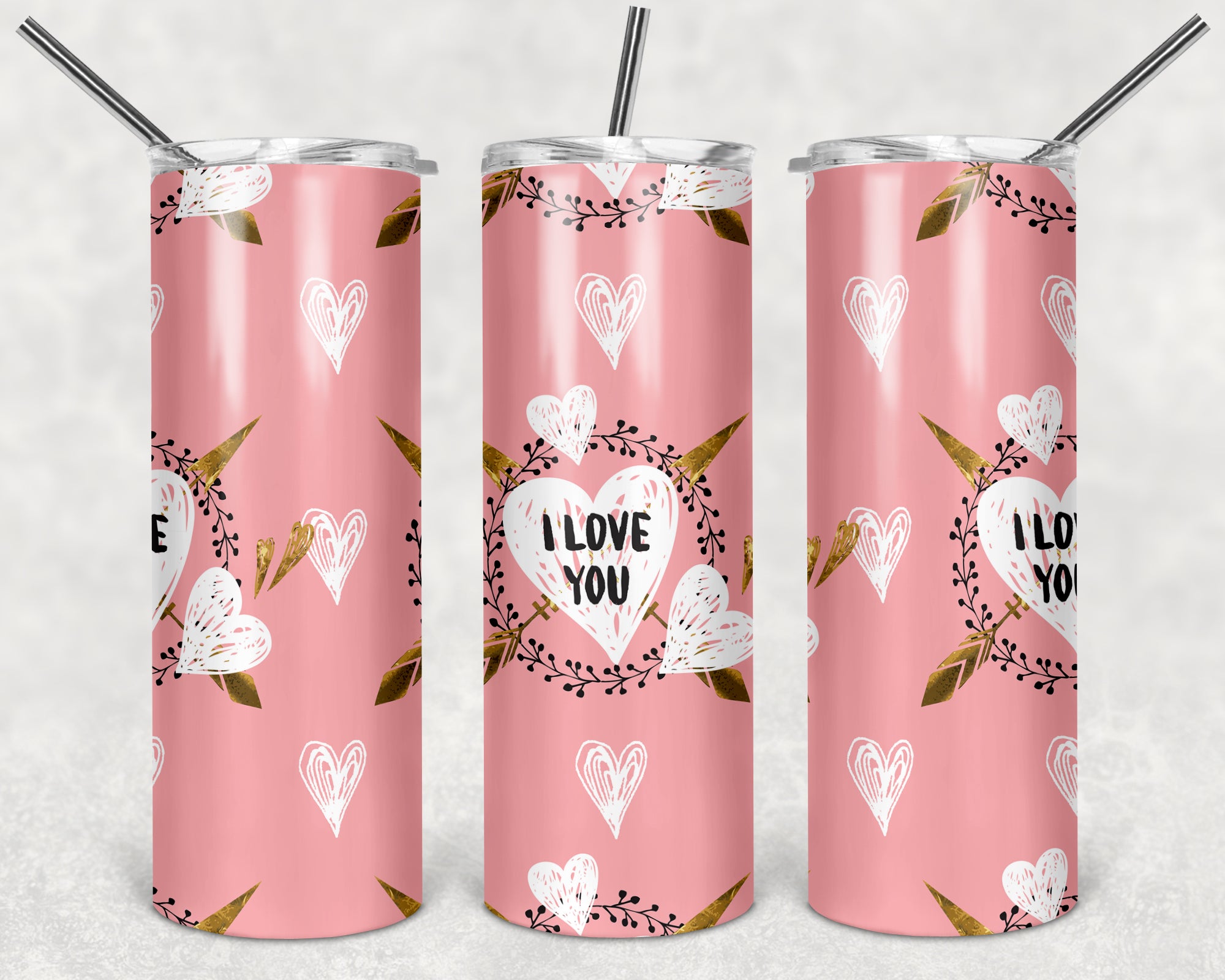 Valentines Design 18 - 20oz Skinny Tumbler