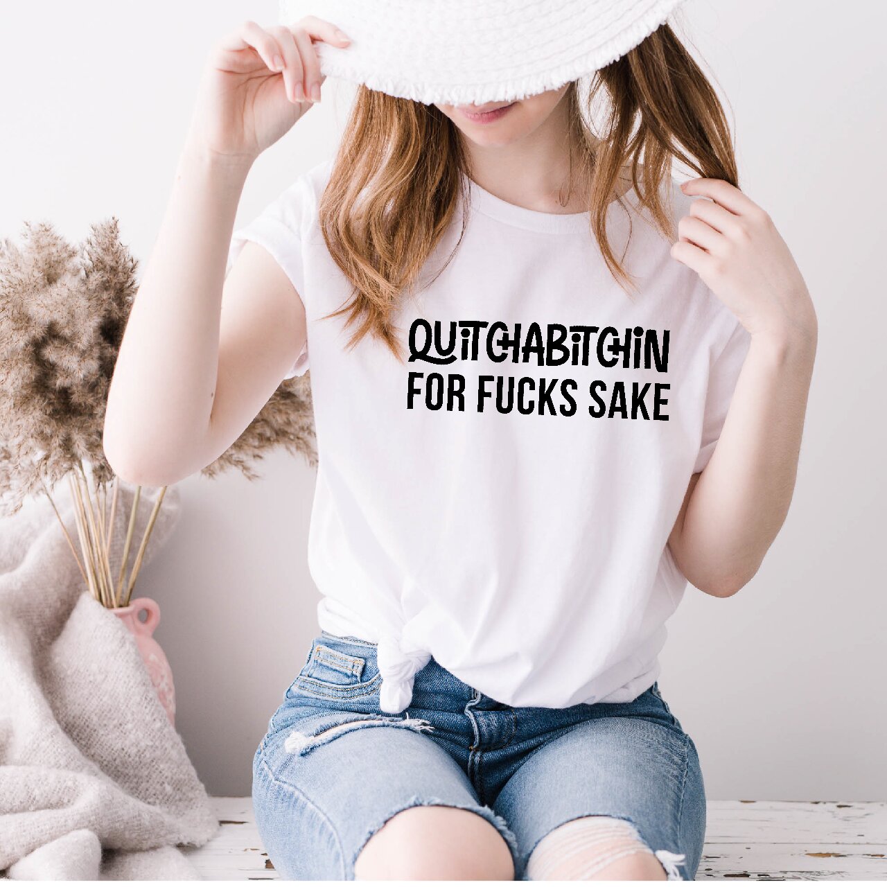 Quitchabitchin For Fucks Sake - T-Shirt