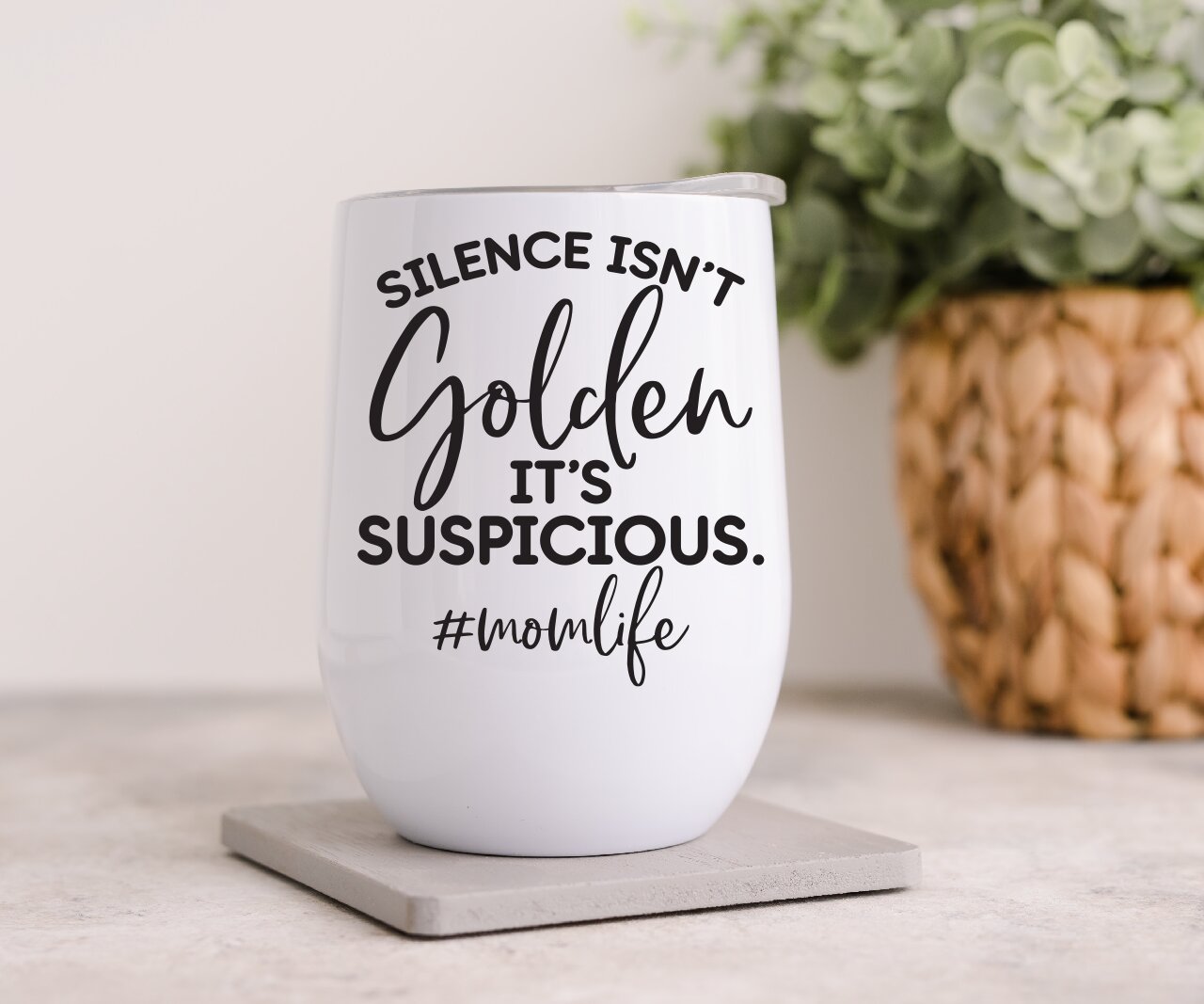 Silence Isn't Golden- Wine Tumbler