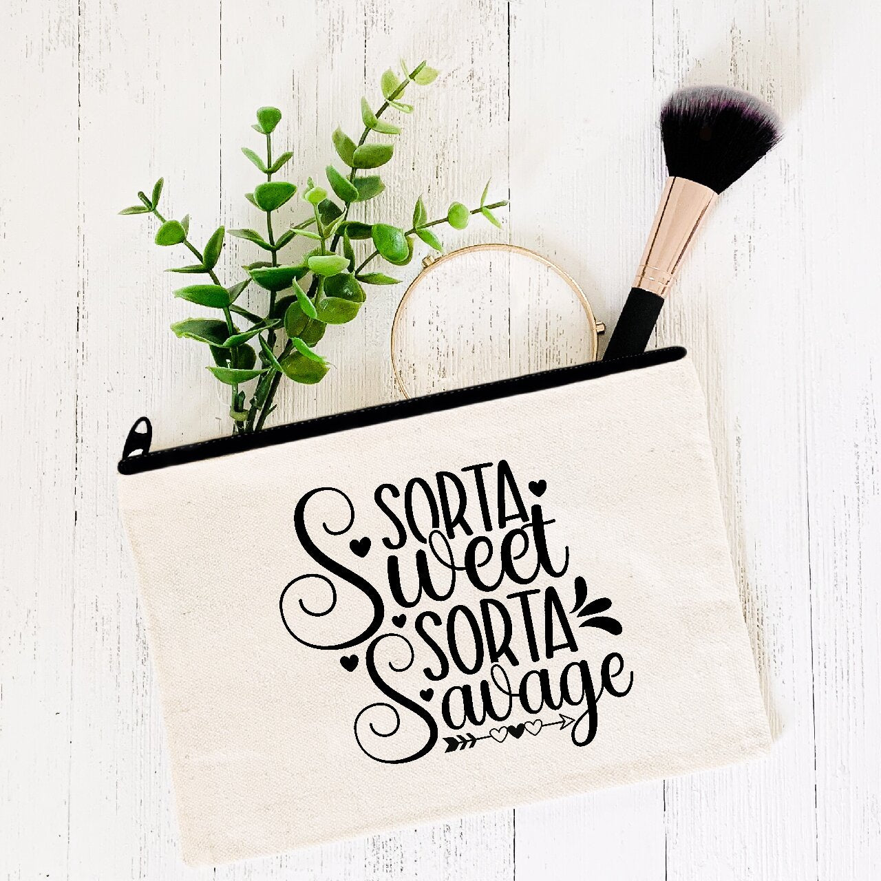 Sorta Sweet, Sorta Savage - Make-Up Bag/Pencil Case