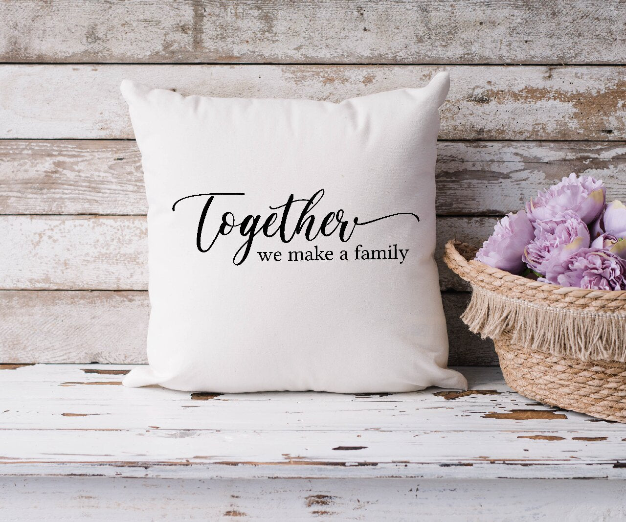 Together We Make A Family - Cushion Cover