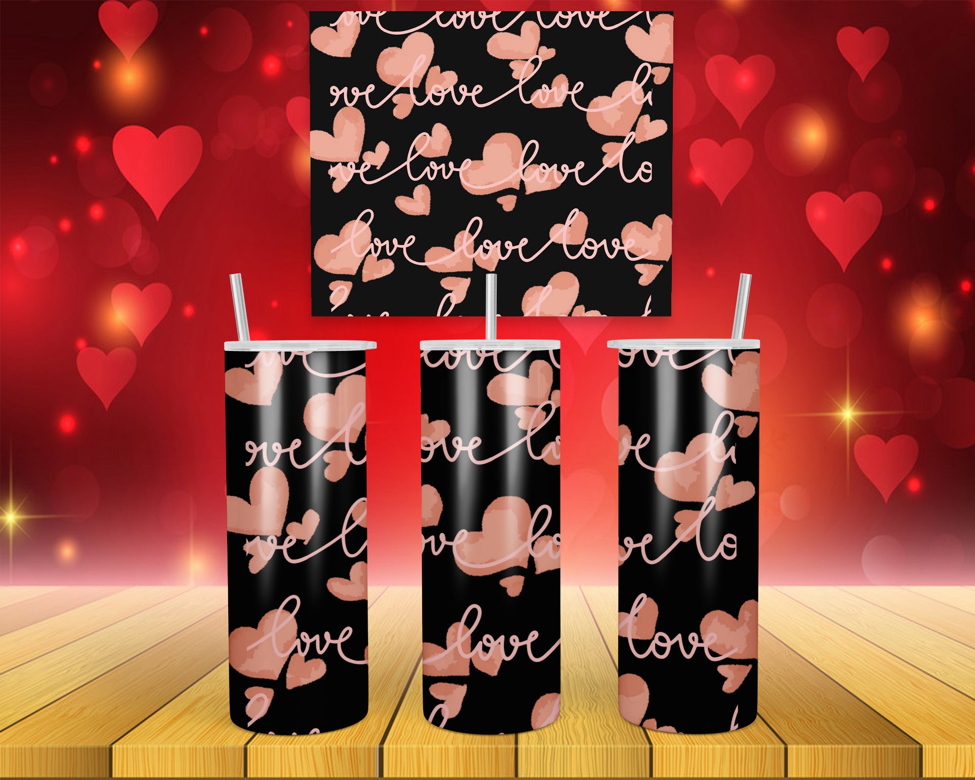 Valentines Design 4 - 20oz Skinny Tumbler