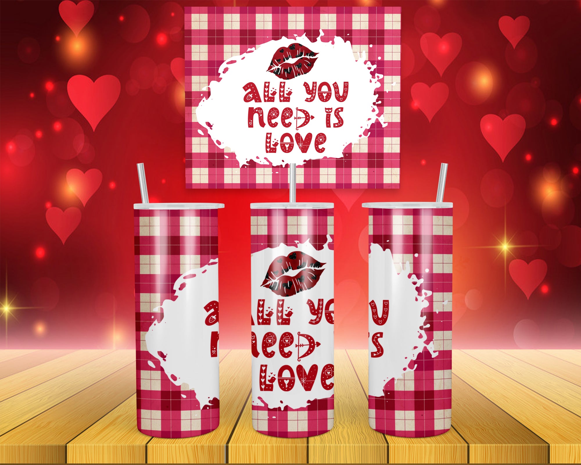 Valentines Design 7 - 20oz Skinny Tumbler