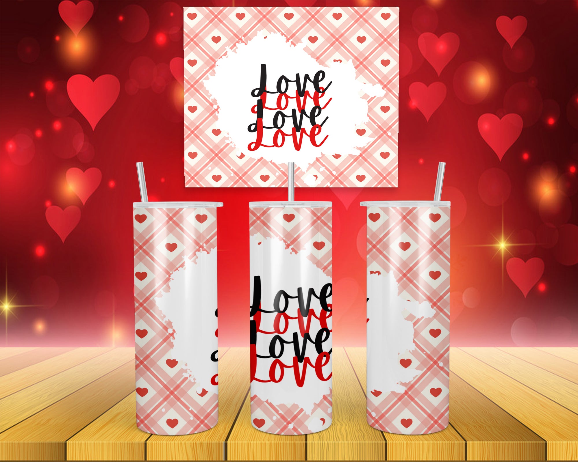 Valentines Design 8 - 20oz Skinny Tumbler