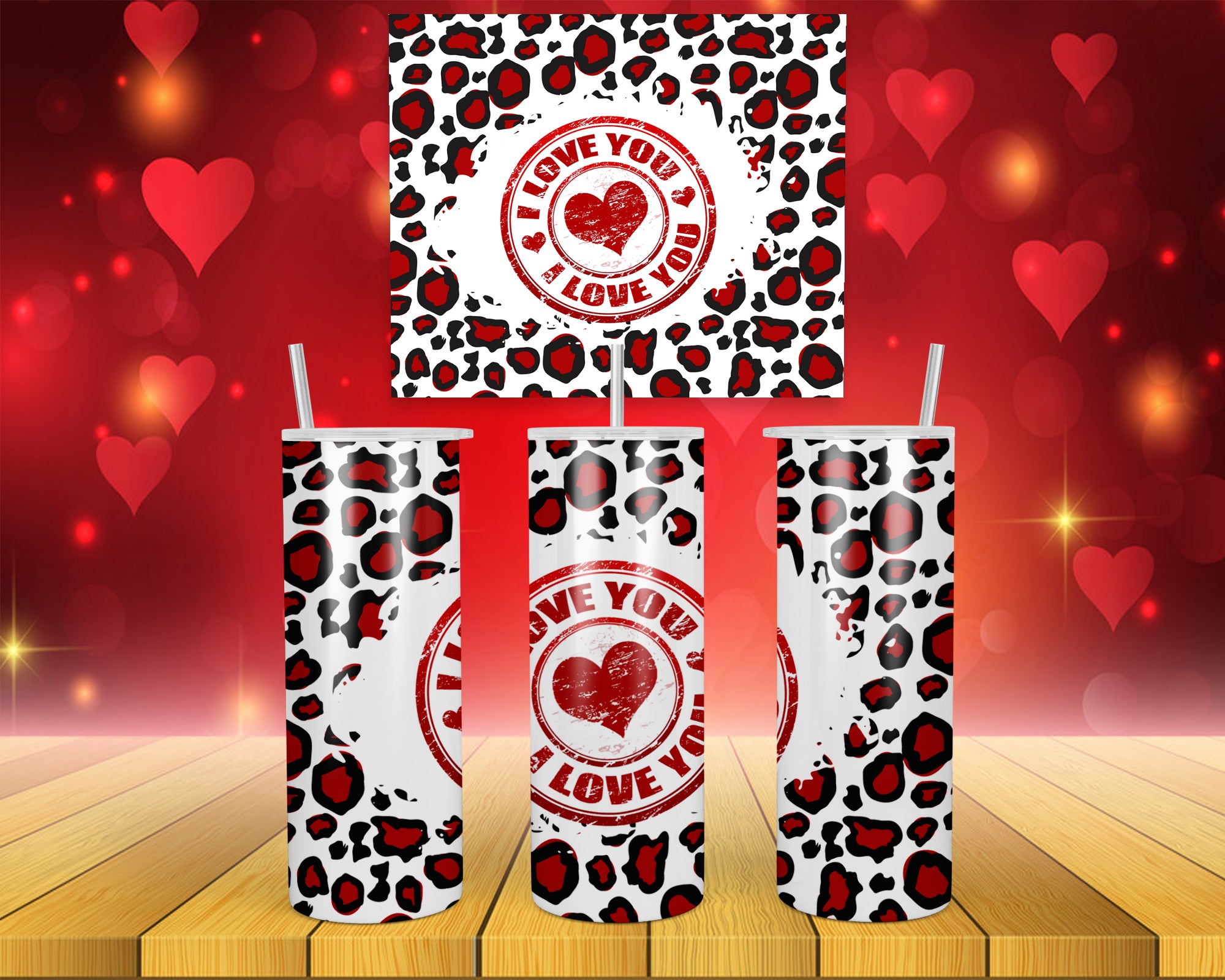 Valentines Design 9 - 20oz Skinny Tumbler