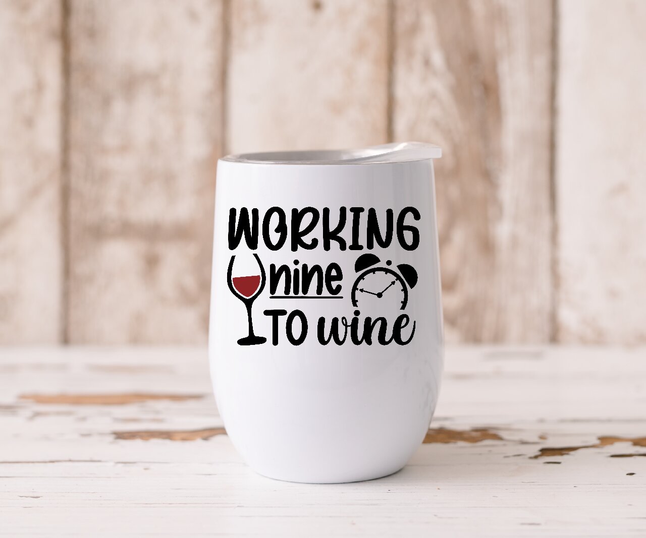 Working Nine To Wine - Wine Tumbler