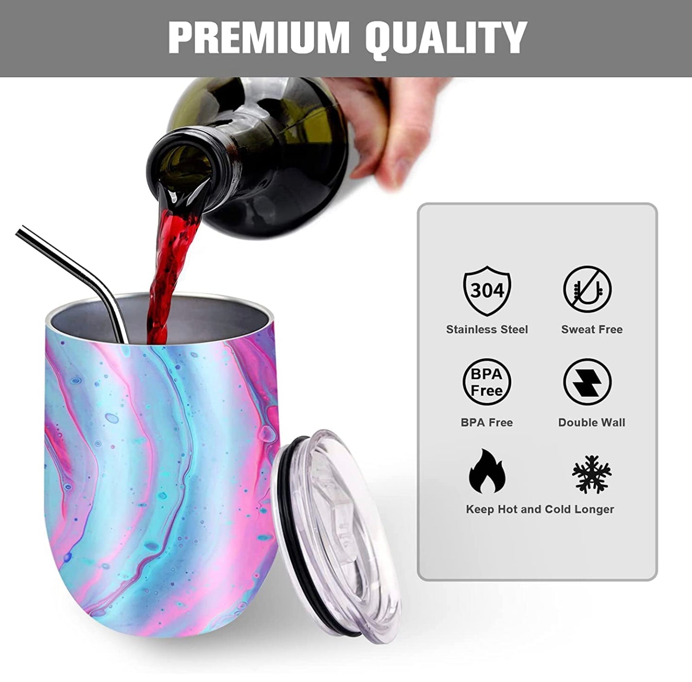 Liquid Therapy 2 - Wine Tumbler
