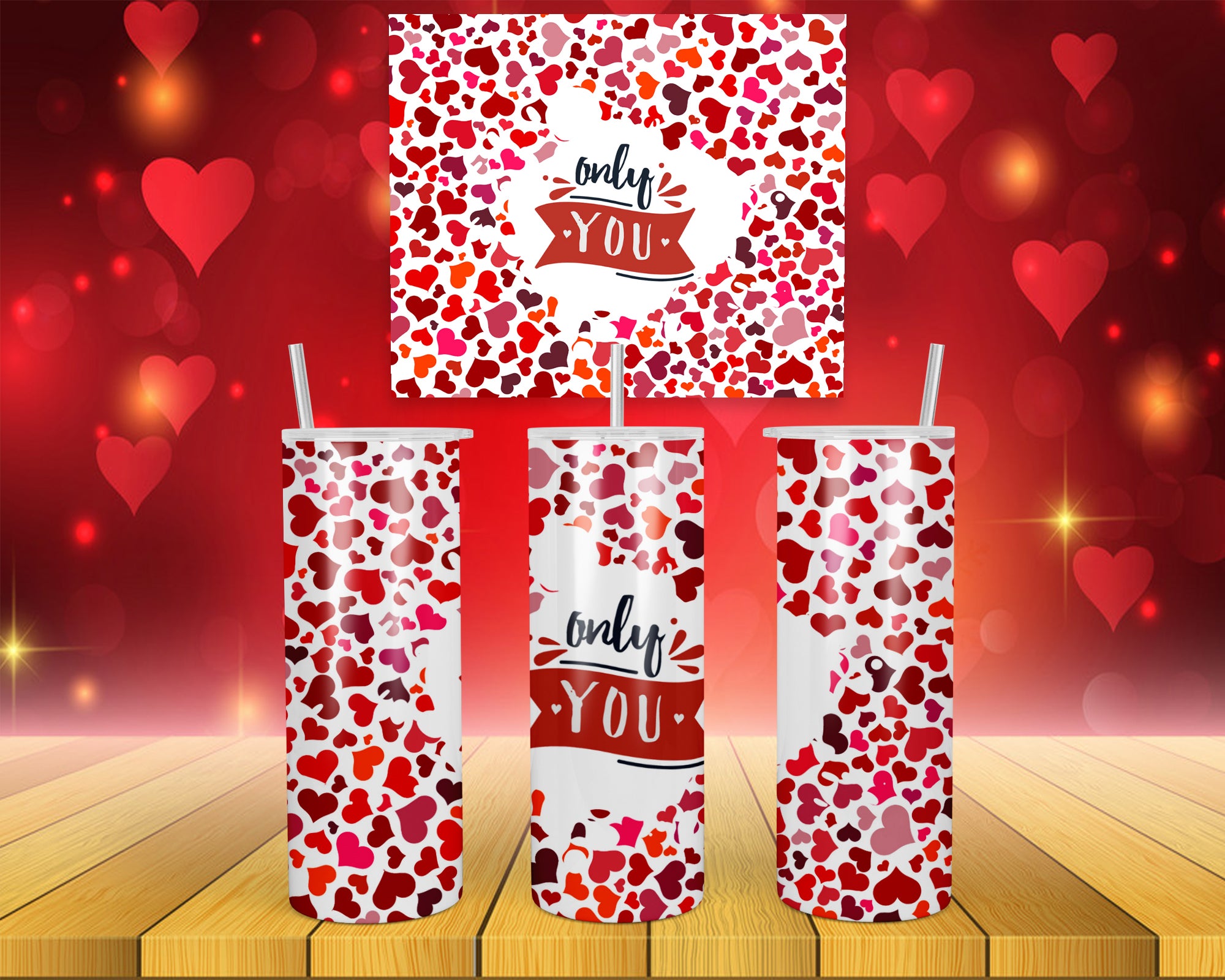 Valentines Design 12 - 20oz Skinny Tumbler