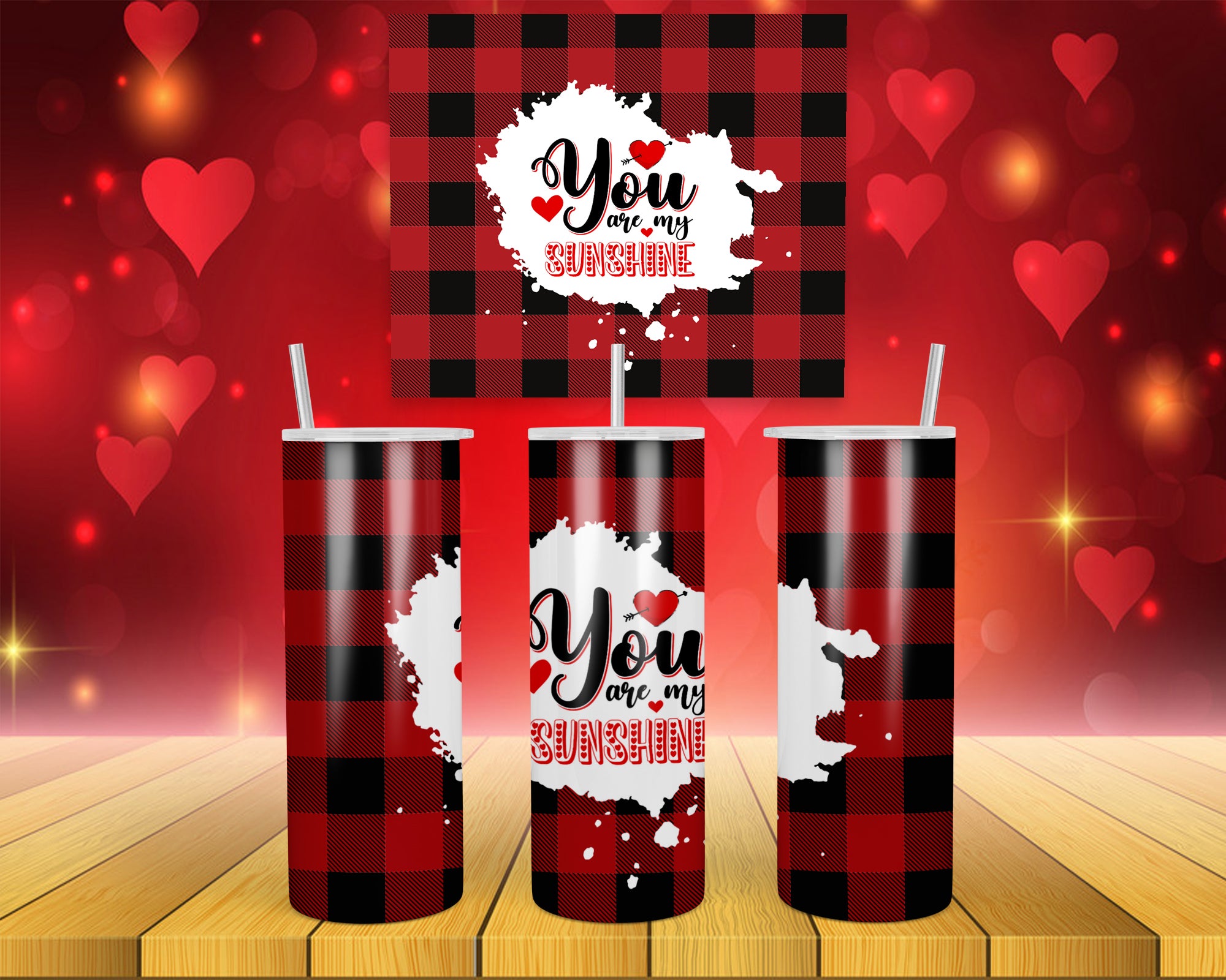 Valentines Design 13 - 20oz Skinny Tumbler